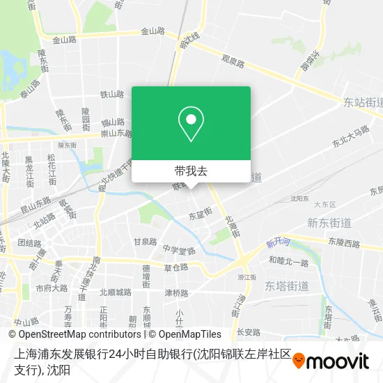 上海浦东发展银行24小时自助银行(沈阳锦联左岸社区支行)地图