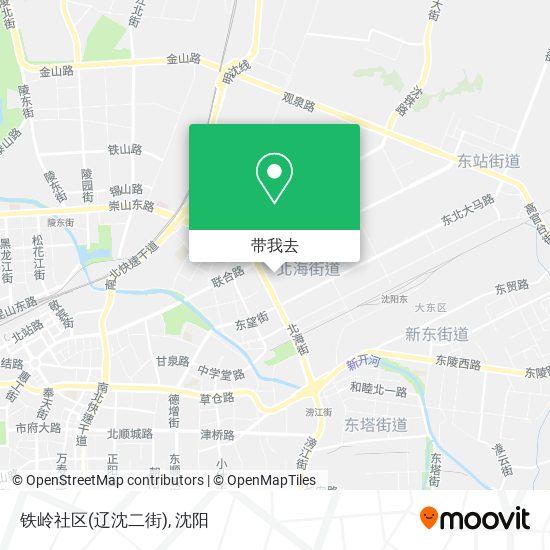 铁岭社区(辽沈二街)地图