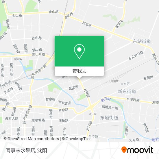 喜事来水果店地图