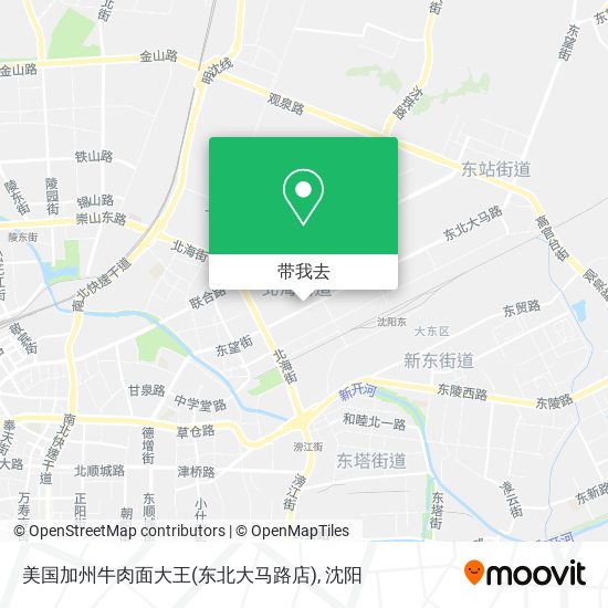 美国加州牛肉面大王(东北大马路店)地图