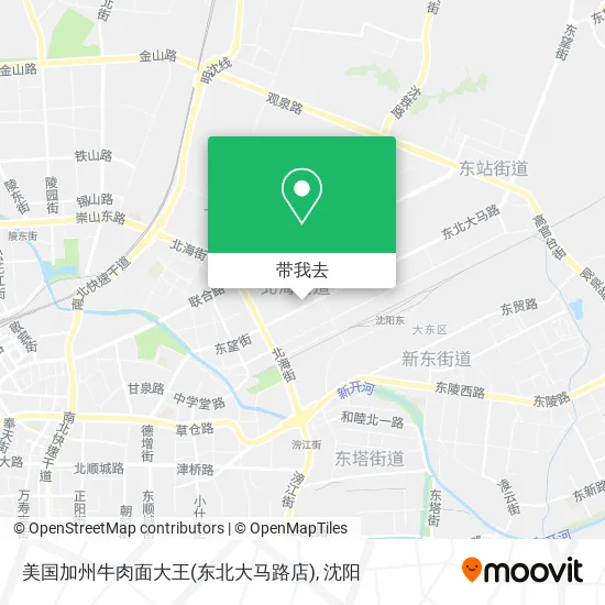 美国加州牛肉面大王(东北大马路店)地图