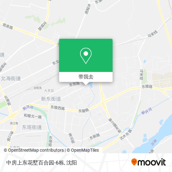 中房上东花墅百合园-6栋地图