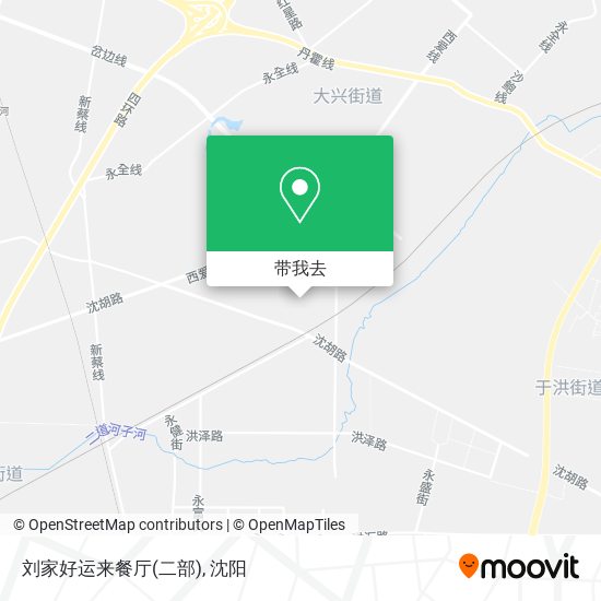 刘家好运来餐厅(二部)地图