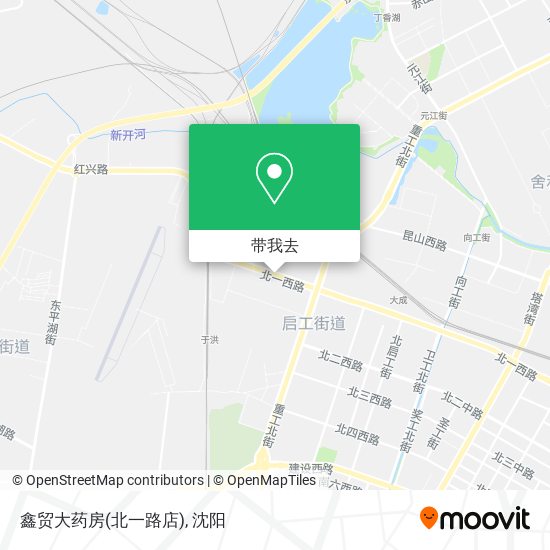 鑫贸大药房(北一路店)地图