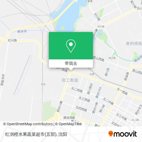 红润橙水果蔬菜超市(五部)地图