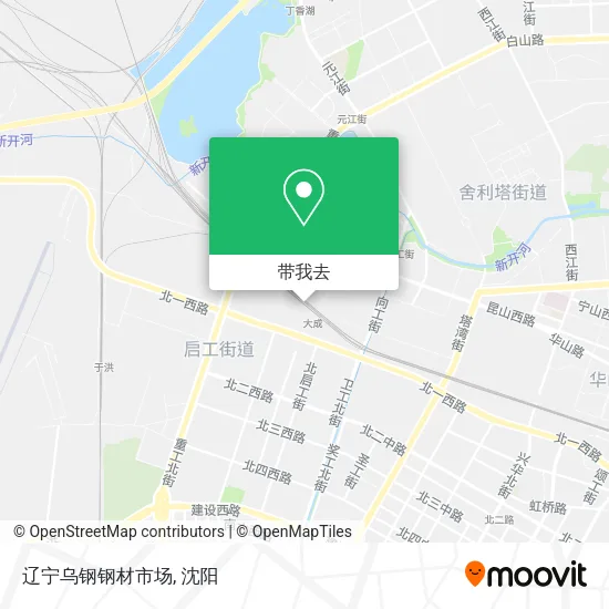 辽宁乌钢钢材市场地图