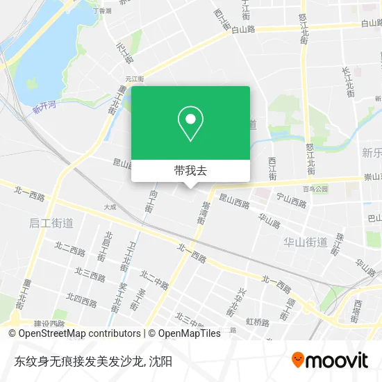东纹身无痕接发美发沙龙地图