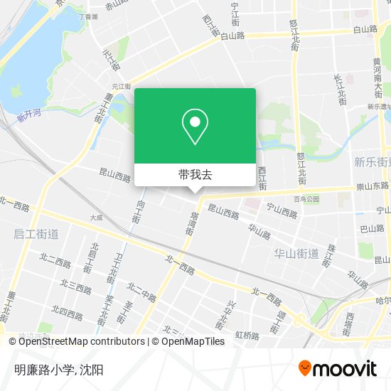 明廉路小学地图