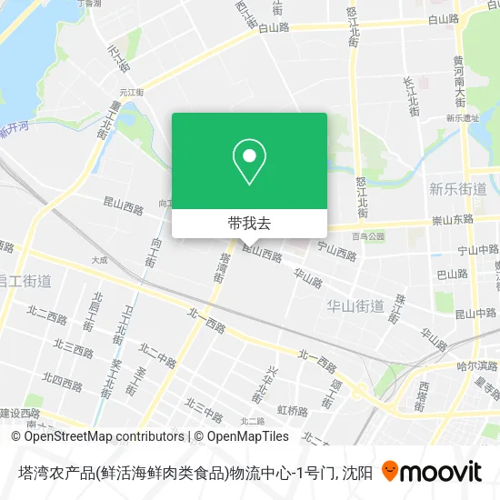 塔湾农产品(鲜活海鲜肉类食品)物流中心-1号门地图