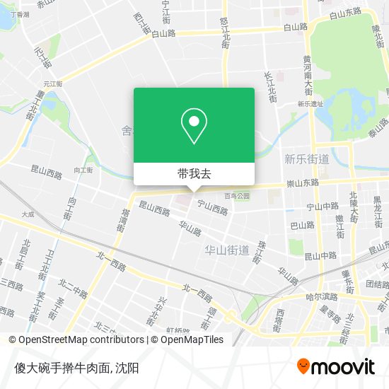 傻大碗手擀牛肉面地图