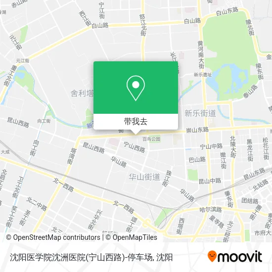 沈阳医学院沈洲医院(宁山西路)-停车场地图