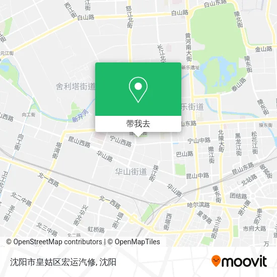 沈阳市皇姑区宏运汽修地图