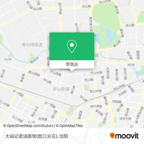 大福记老汤面馆(怒江分店)地图