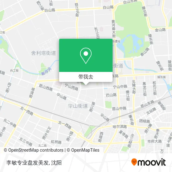 李敏专业盘发美发地图