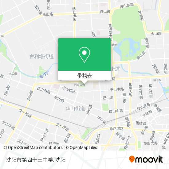 沈阳市第四十三中学地图