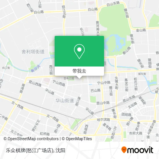 乐众棋牌(怒江广场店)地图