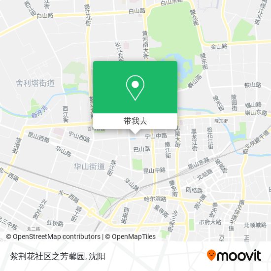 紫荆花社区之芳馨园地图