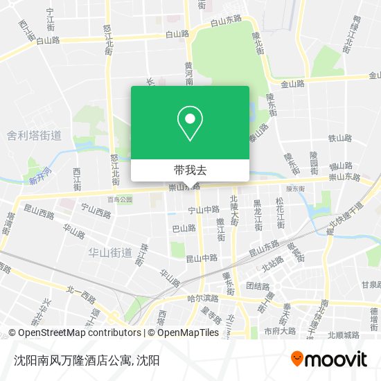 沈阳南风万隆酒店公寓地图