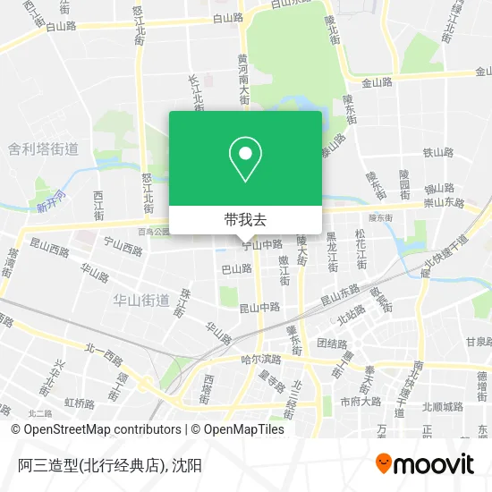 阿三造型(北行经典店)地图