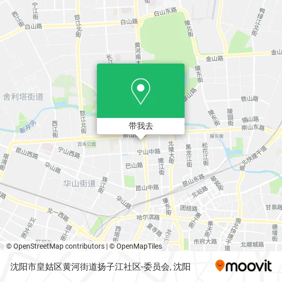 沈阳市皇姑区黄河街道扬子江社区-委员会地图