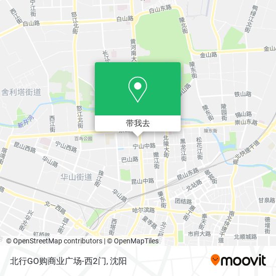 北行GO购商业广场-西2门地图