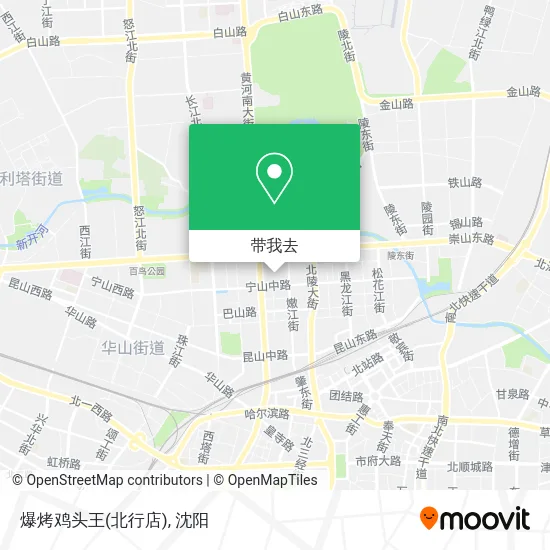 爆烤鸡头王(北行店)地图