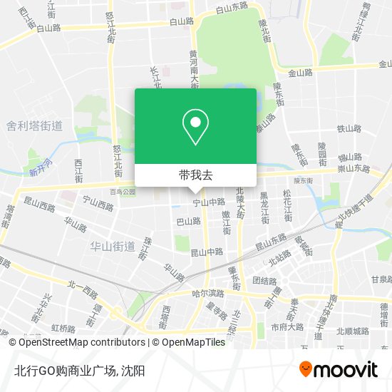 北行GO购商业广场地图
