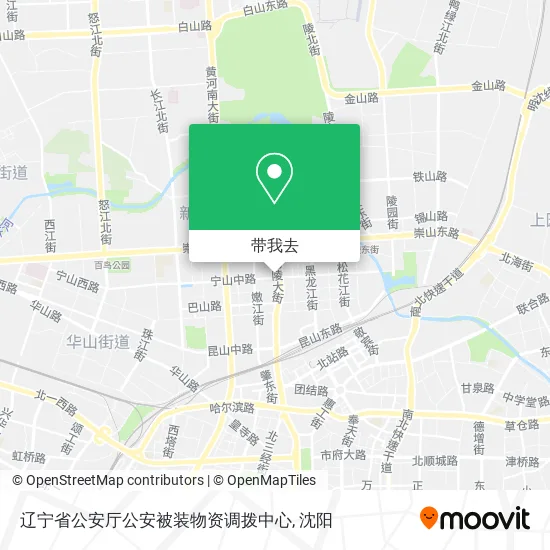 辽宁省公安厅公安被装物资调拨中心地图