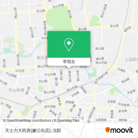 天士力大药房(嫩江街店)地图