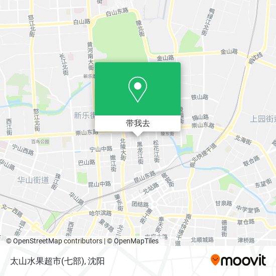 太山水果超市(七部)地图