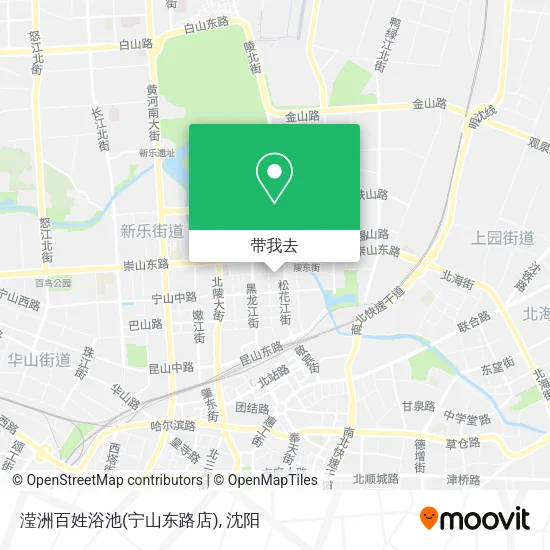 滢洲百姓浴池(宁山东路店)地图