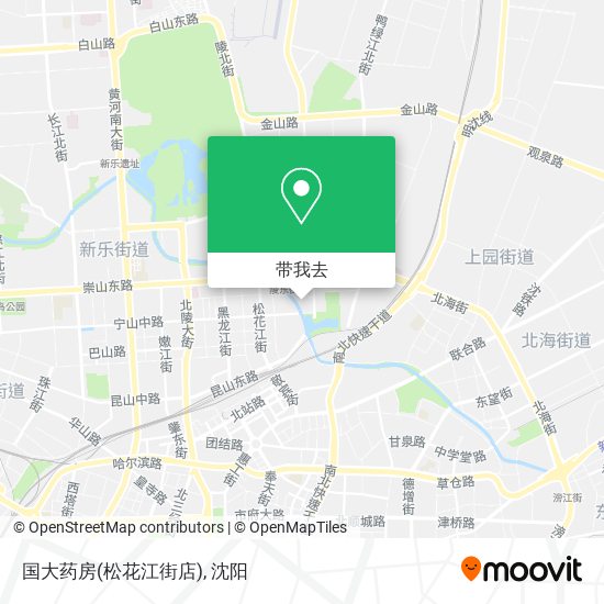 国大药房(松花江街店)地图