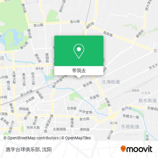 惠学台球俱乐部地图