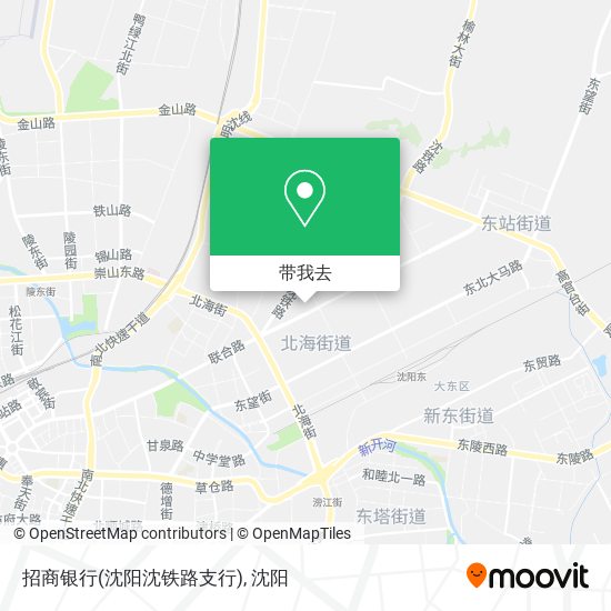 招商银行(沈阳沈铁路支行)地图
