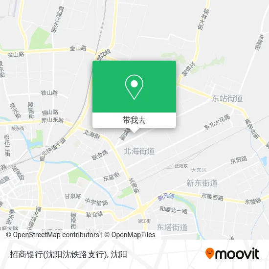 招商银行(沈阳沈铁路支行)地图