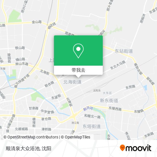 顺清泉大众浴池地图