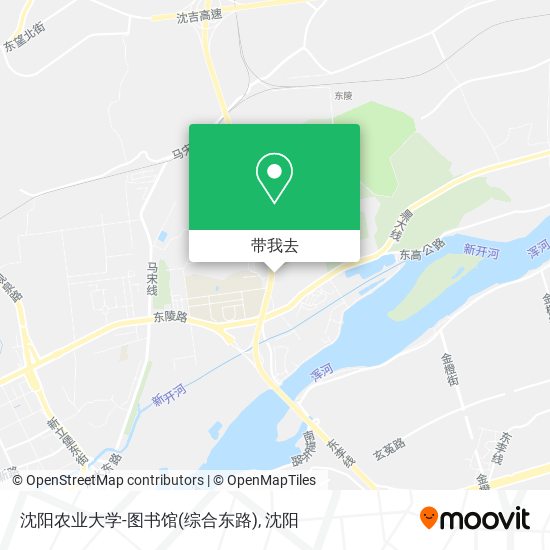 沈阳农业大学-图书馆(综合东路)地图