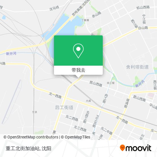 重工北街加油站地图