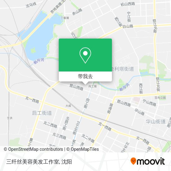 三纤丝美容美发工作室地图