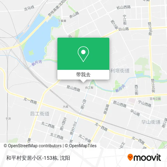 和平村安居小区-153栋地图