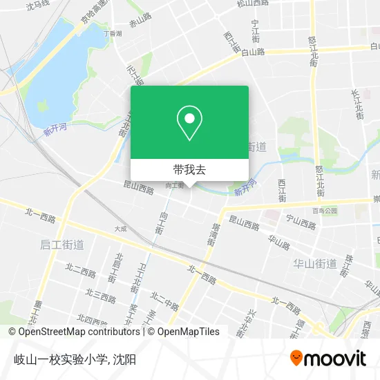岐山一校实验小学地图