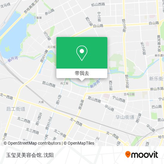 玉玺灵美容会馆地图