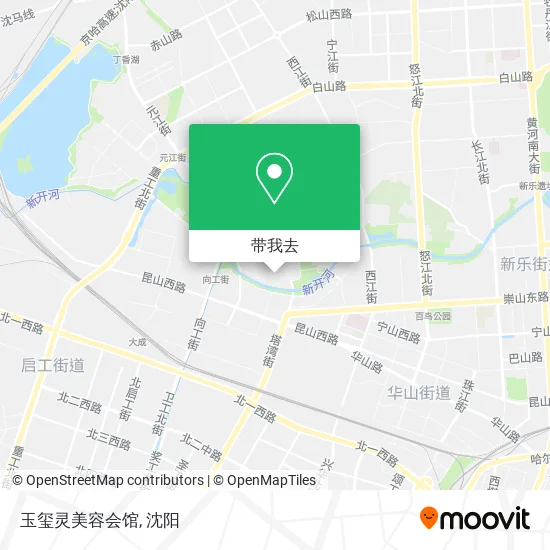 玉玺灵美容会馆地图