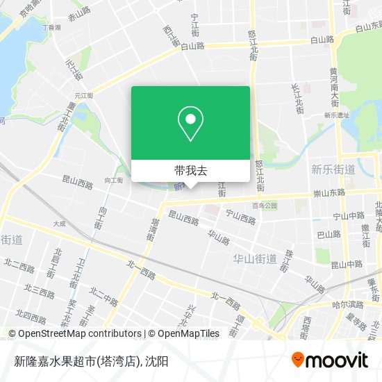 新隆嘉水果超市(塔湾店)地图