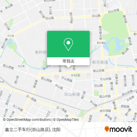 鑫立二手车行(崇山路店)地图