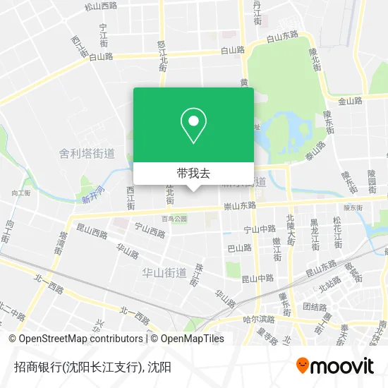 招商银行(沈阳长江支行)地图