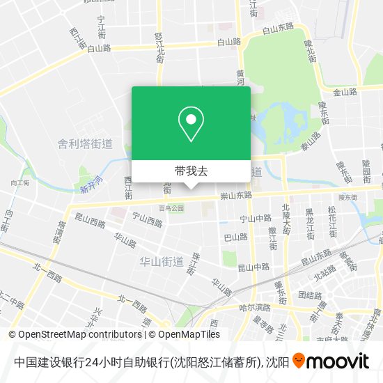 中国建设银行24小时自助银行(沈阳怒江储蓄所)地图