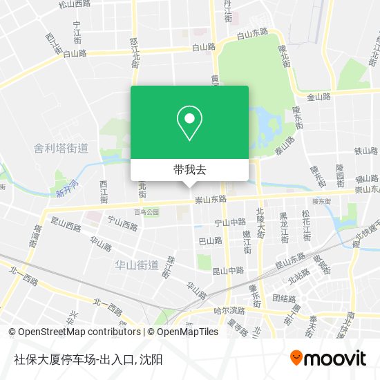 社保大厦停车场-出入口地图