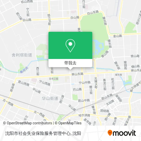 沈阳市社会失业保险服务管理中心地图