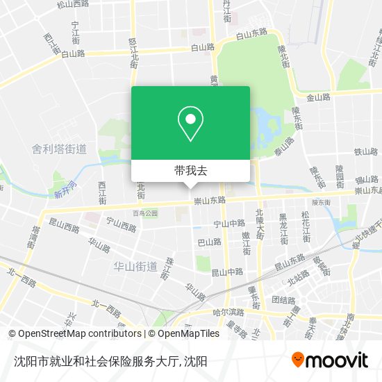 沈阳市就业和社会保险服务大厅地图